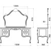 Туалетный столик с зеркалом Роксолана