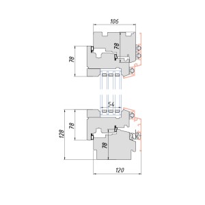окно профиль 106  Alu Decorative. Photo 2 окно профиль 106  Alu Decorative. Photo 2