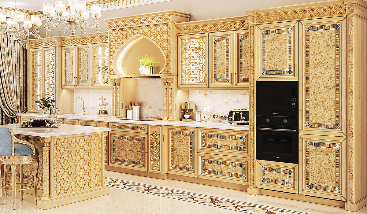 Кухня Marrakesh от фабрики МИРТ. Заказать кухонную мебель в восточном ...
